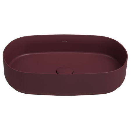 Раковина ISVEA Infinity накладная 550*360*120 цвет бордовый матовый 10NF65055SV-2R