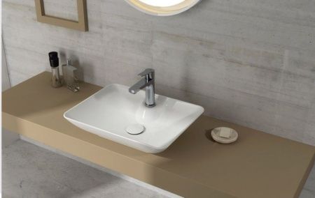 Раковина ISVEA SistemaY Clear накладная 525*395*147 1 цвет белый 10SY50052SV