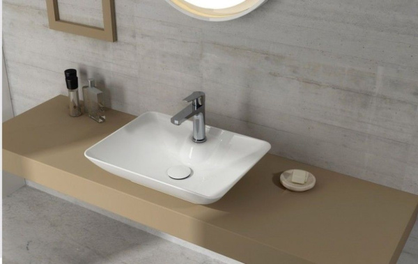 Раковина ISVEA SistemaY Clear накладная 525*395*147 1 цвет белый 10SY50052SV