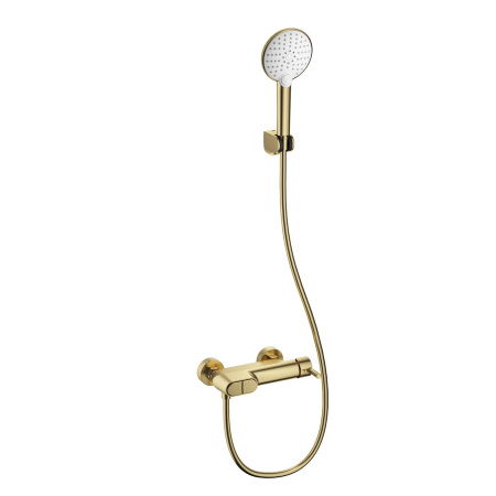 Смеситель для душа с встроенным изливом WONZON & WOGHAND, Брашированное золото (WW-A30902-BG)