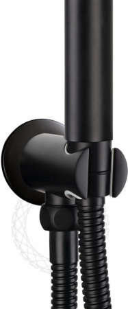 Душевая система скрытого монтажа FILARETE Roun FL1023 (Черный матовый)