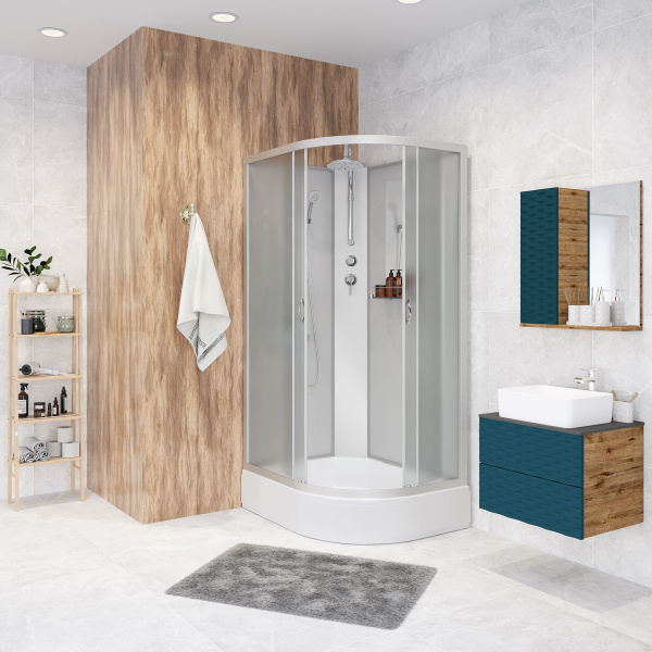 Душевая кабина Niagara Classic NG-2509-14P (100х100х215) высокий поддон(40см),стекло тонированное