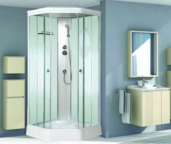 Душевая кабина Niagara Ultra NG-2306-01 (90х90х220) низкий поддон(16см),стекло мозаика,4 места