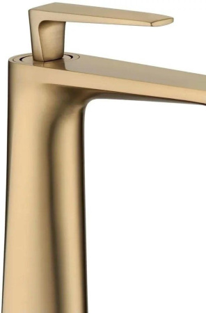 Cмеситель для раковины Высокий Grocenberg GB3025 Золото матовый