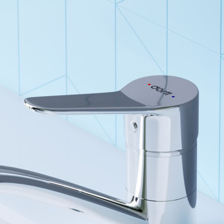 Смеситель для умывальника Dorff D2021001 Optima  с поворотным изливом