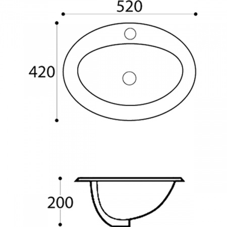 Раковина Melana MLN-307 (T4056-20)