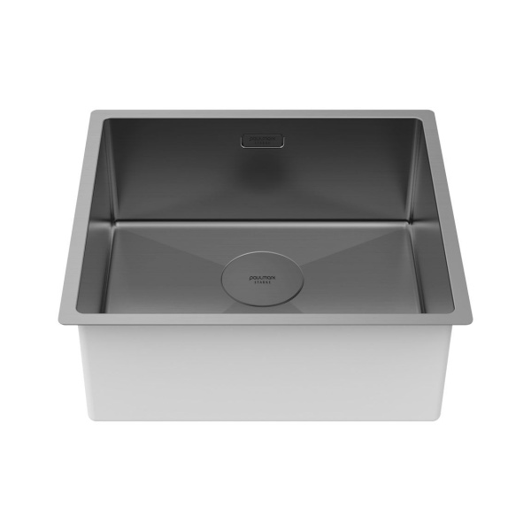 Мойка Paulmark NEXT 48 UNI PM214844-GM 440х480х200 мм, нержавеющая сталь, вороненая сталь