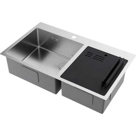 Кухонная мойка Omoikiri Akisame 86-2 Side-IN нерж. сталь/нержавеющая сталь 4997021