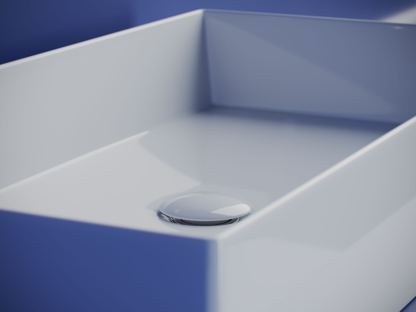 Раковина накладная прямоугольная Ceramicanova Element 701*361*130, белый, CN6071