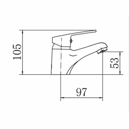 Смеситель для раковины FASHUN A1016, хром
