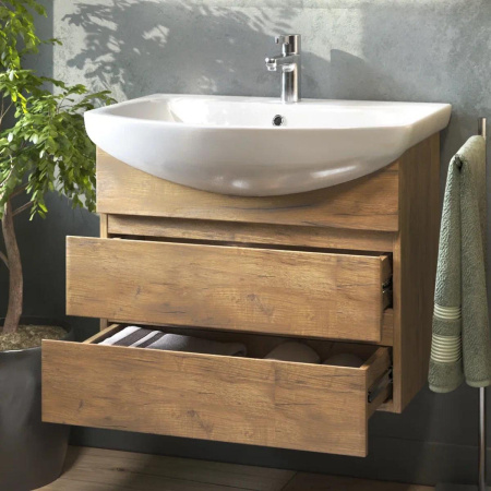 Тумба под раковину подвесная VIGO Wing tp.WIN.BAL.60.2Y дуб золотой, 60 см