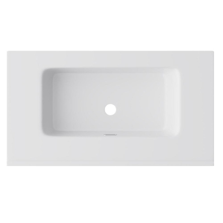 M7BWCC0802WG Sense, Раковина мебельная AM.PM, керамическая, 80 см, встроенная, цвет: белый, глянец