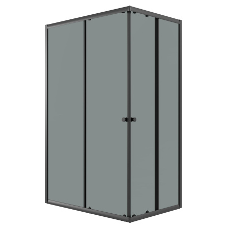 Душевое ограждение Niagara Eco NG-1129-14QT (120х90х190) прямоугольник,раздвижное,черный,стекло тонированное,1 место