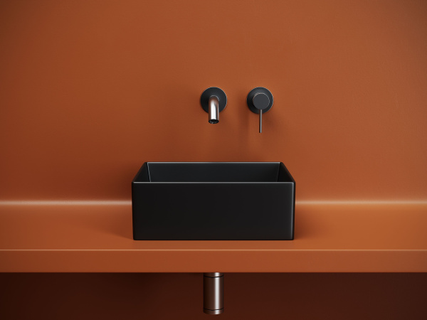 Раковина накладная квадратная Ceramicanova Element 361*361*130, черный матовый, CN6068MB