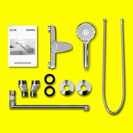 D1095000 Norma Смеситель для ванны и душа AM.PM с универсальным изливом и душевым набором
