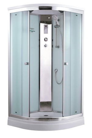 Душевая кабина Timo Comfort T-8809 Fabric Glass  90*90*220+турецкая баня хамам+стульчик прозрачный