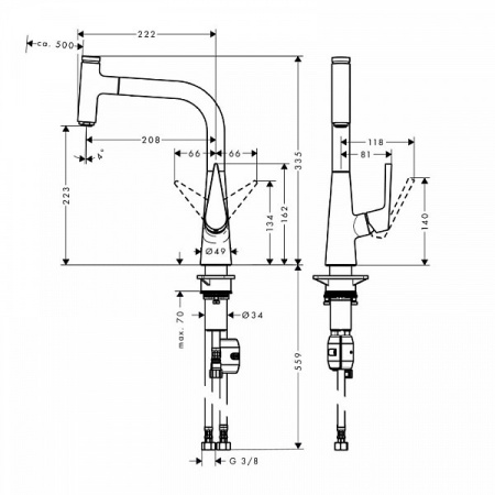 Смеситель для мойки Hansgrohe Talis Select S 72822000