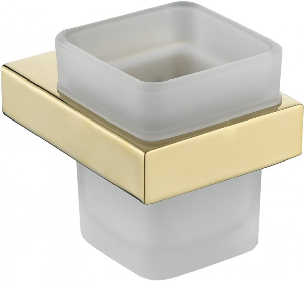 Настенный стакан одинарный Grocenberg AC0021 (Золото глянец)