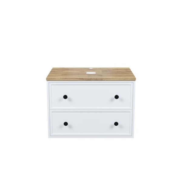 Тумба IDDIS подвесная, со столешницей, 70 см, белый матовый, Torr (TOR70WBi95K)