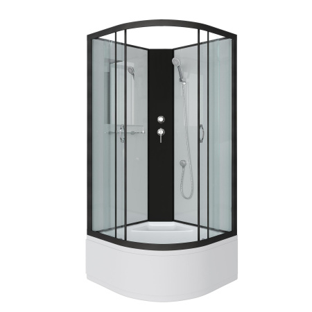 Душевая кабина Niagara Classic NG-6707-14BK (80х80х200) высокий поддон(40см),черный,стекло прозрачное