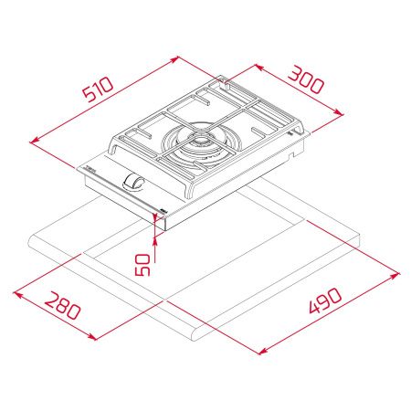 Газовая варочная панель TEKA VarioPro GZC 31339 XBC BK (E5) 112570179