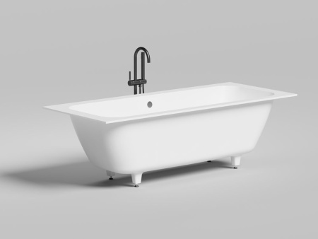 Ванна встраиваемая Salini ORLANDA AXIS 190x80, S-Stone, матовый белый 103221M