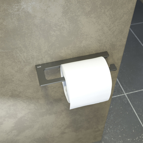 Держатель для туалетной бумаги IDDIS Slide SLIGM00i43 без крышки, сплав металлов, графит