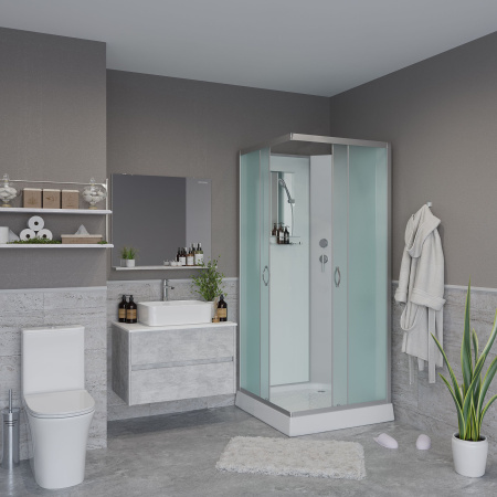 Душевая кабина Niagara Classic NG-2510-14LF (120х80х215) высокий поддон(40см),стекло тонированное