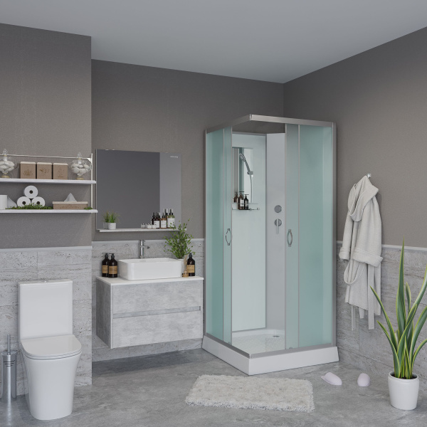 Душевая кабина Niagara Classic NG-2510-14LF (120х80х215) высокий поддон(40см),стекло тонированное