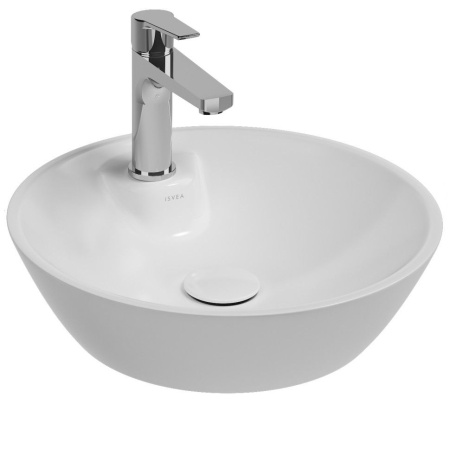 Раковина ISVEA SistemaY Soft накладная 450*450*120 1 цвет белый матовый 10SY65045SV-2L