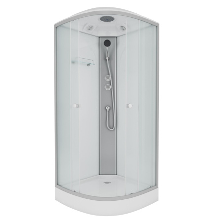 Душевая кабина Niagara Eco E80/13/MT (80х80х215) низкий поддон(13см),стекло матовое,3 места