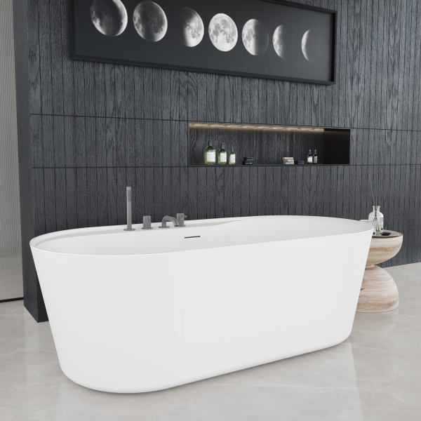 Ванна AQUAme акриловая отдельностоящая AQM3505MW-L