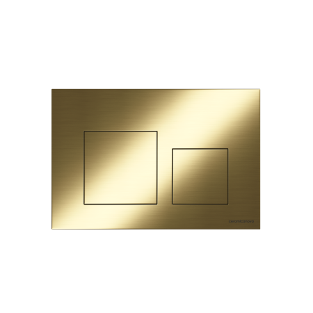 Кнопка смыва Balance, клавиши Square, цвет брашированное золото, CN12-002BG