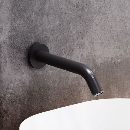 360270300 Scandinavian Pure Смеситель для умывальника Damixa монтируемый в стену, чёрный