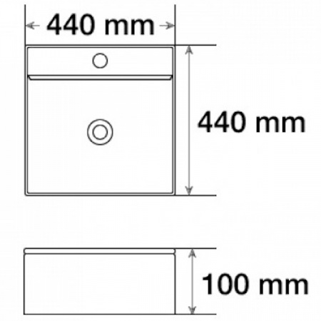 Раковина MELANA MLN-7657