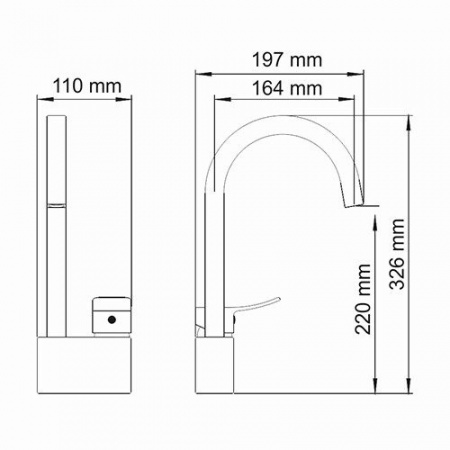 Смеситель для мойки Wasserkraft Aller 1067 WHITE