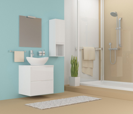 Тумба под раковину Classic-60 MIXLINE Аврора-60 белый (544262)