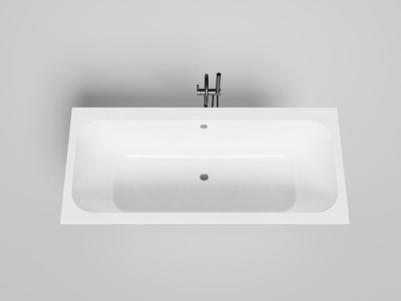 Ванна встраиваемая Salini ORLANDA AXIS 180x80, S-Stone, матовый белый 103222M