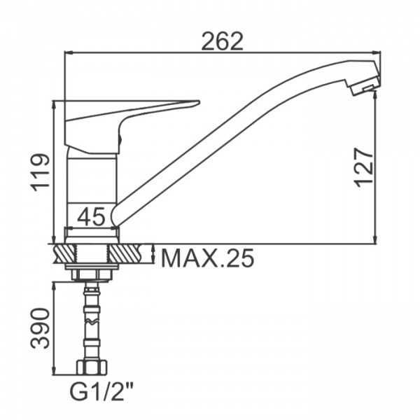 Смеситель для мойки Ledeme H49 L4949