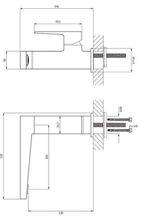 Смеситель для раковины OMNIRES Fresh FR7110NCR