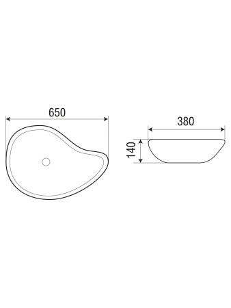 Раковина накладная WeltWasser WW SK ELBACH 1090