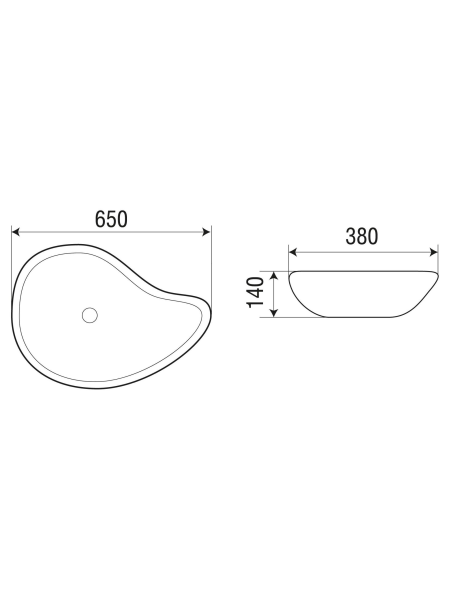 Раковина накладная WeltWasser WW SK ELBACH 1090