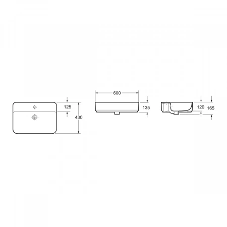 Раковина Lavinia Boho Bathroom Sink Slim 33311008 60x46