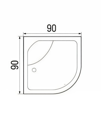 Душевая кабина River NARA LIGHT 90/44 MT 900х900х2100мм