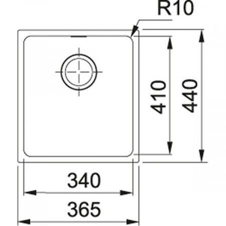 Мойка Franke Sirius SID 110-34, оникс, 125.0443.350