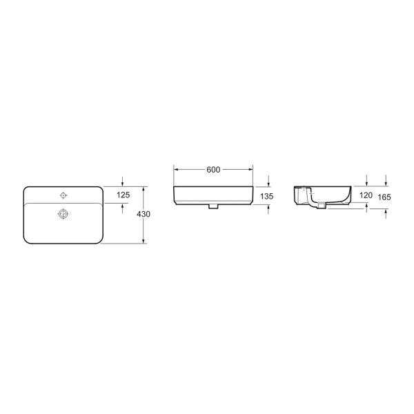 Раковина Lavinia Boho Bathroom Sink Slim 33311008 60x46