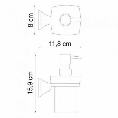 Дозатор для жидкого мыла WasserKRAFT Wern K-2599