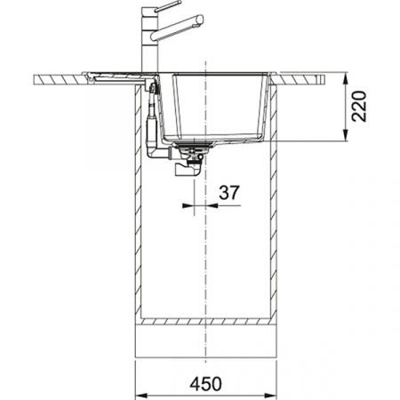 Кухонная мойка Franke Urban UBG 611-62 Оникс 114.0595.318