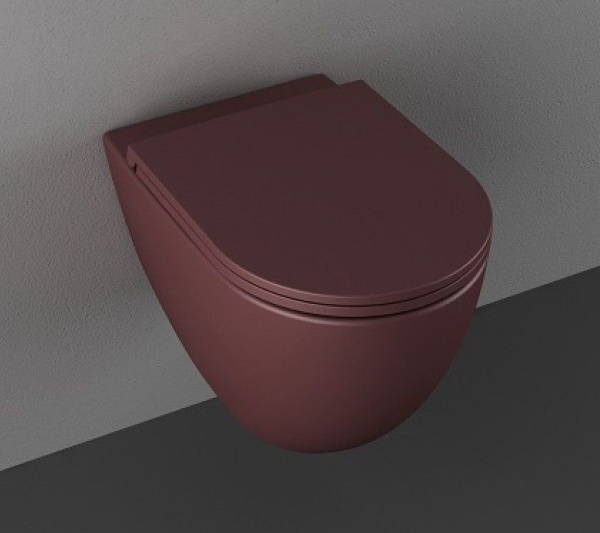 Унитаз ISVEA Infinity подвесной 365*530*400 бордовый матовый 10NF02001SV-2R
