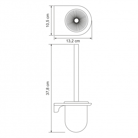 Щетка для унитаза подвесная WasserKRAFT Kammel K-8327W